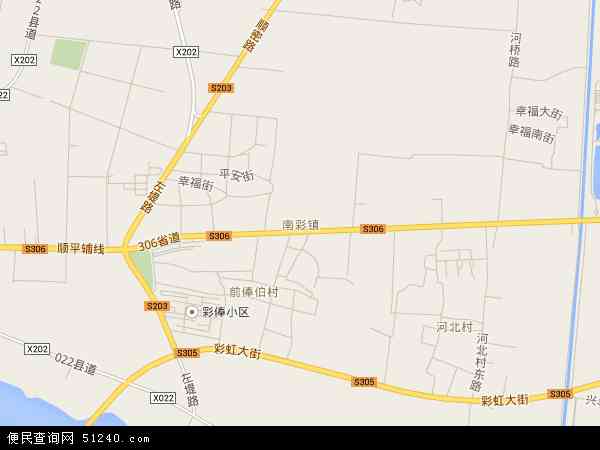 顺义区南彩镇地图图片