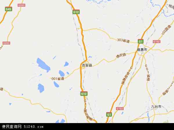 农安县地图 - 农安县电子地图 - 农安县高清地图 - 2024年农安县地图