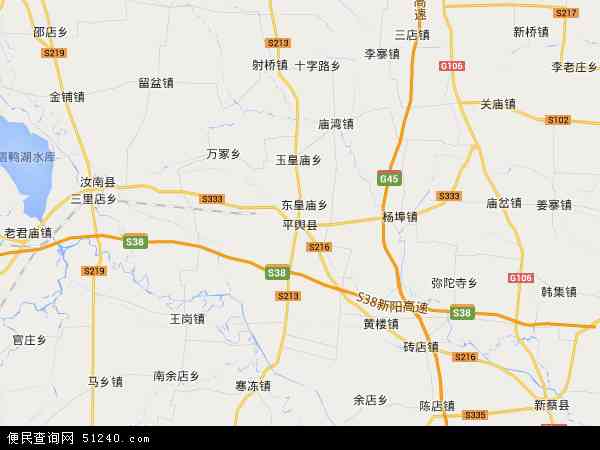 平舆县乡镇区域图图片