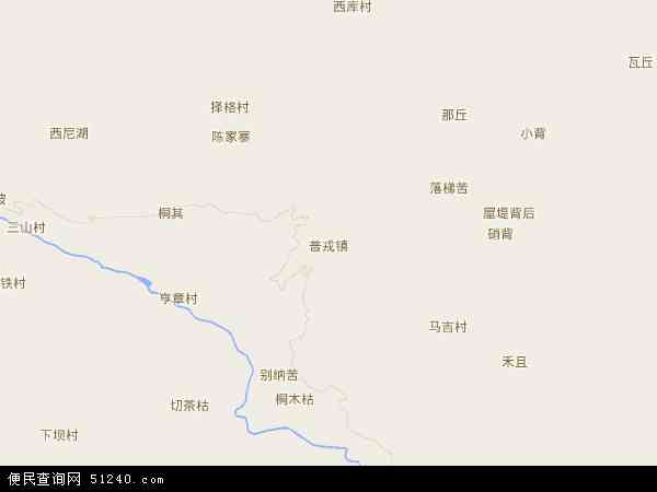 普戎镇地图 - 普戎镇电子地图 - 普戎镇高清地图 - 2024年普戎镇地图