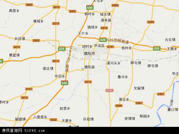 濮阳县地图 - 濮阳县电子地图 - 濮阳县高清地图 - 2024年濮阳县地图