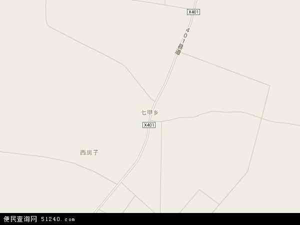 七甲乡地图 - 七甲乡电子地图 - 七甲乡高清地图 - 2024年七甲乡地图