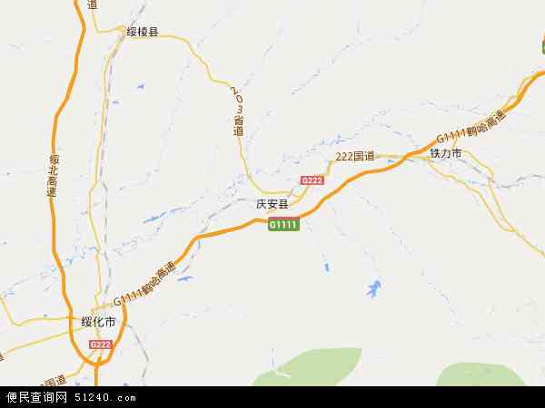 庆安县地图 - 庆安县电子地图 - 庆安县高清地图 - 2024年庆安县地图