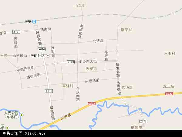 庆安镇地图 - 庆安镇电子地图 - 庆安镇高清地图 - 2024年庆安镇地图