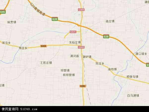 清河县东高庄村行政图图片