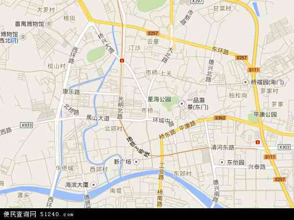 番禺市桥地图高清版图片