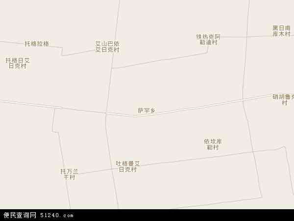 萨罕乡地图 - 萨罕乡电子地图 - 萨罕乡高清地图 - 2024年萨罕乡地图