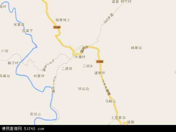 三胡乡地图 - 三胡乡电子地图 - 三胡乡高清地图 - 2024年三胡乡地图