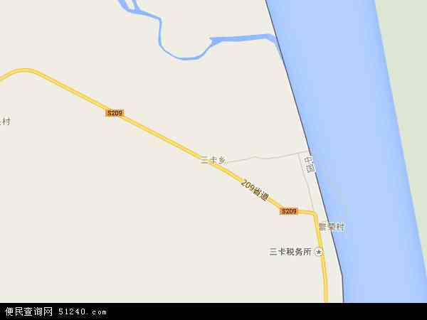 呼玛县三卡乡地图图片