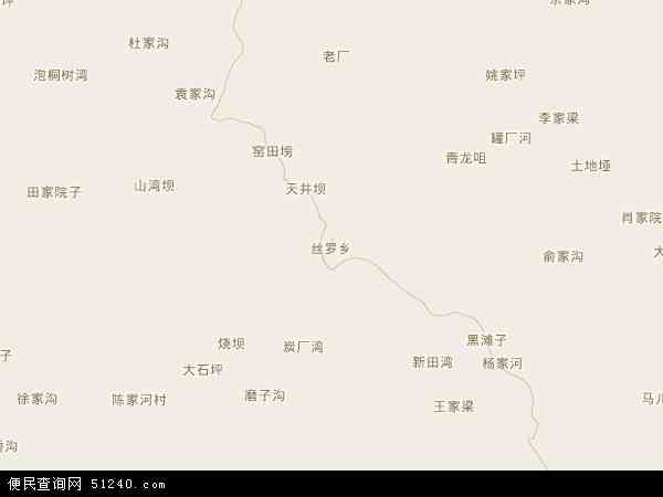 丝罗乡地图 - 丝罗乡电子地图 - 丝罗乡高清地图 - 2024年丝罗乡地图