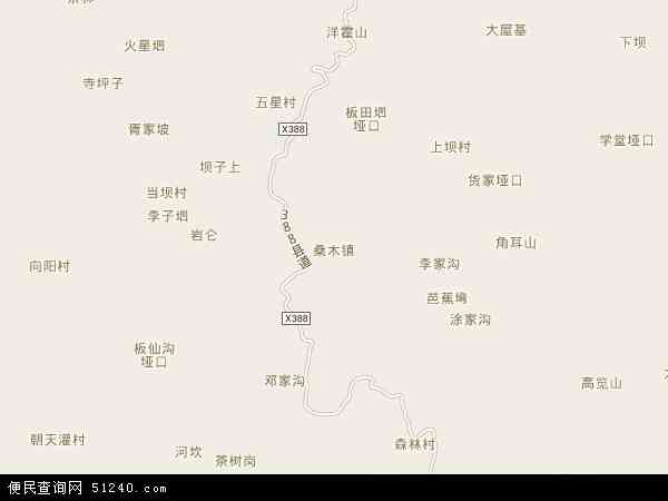 桑木镇地图 - 桑木镇电子地图 - 桑木镇高清地图 - 2024年桑木镇地图