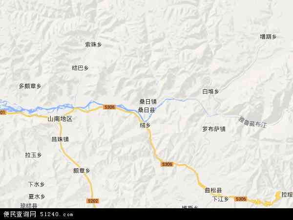 桑日县地图 - 桑日县电子地图 - 桑日县高清地图 - 2024年桑日县地图