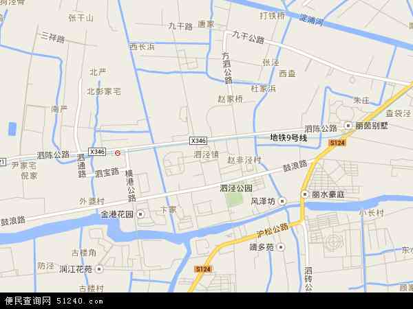 松江区泗泾镇地图图片