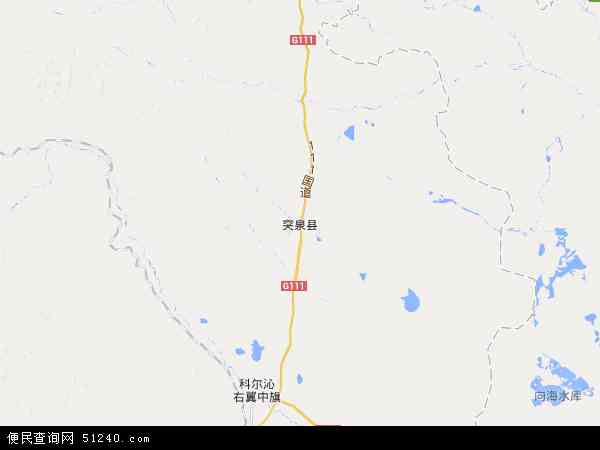 内蒙古兴安盟突泉地图图片