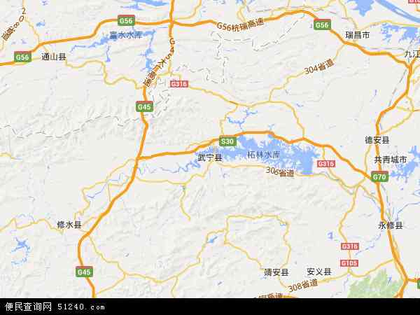 武宁县县城地图图片