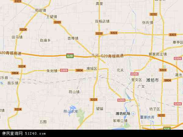潍城区地图 - 潍城区电子地图 - 潍城区高清地图 - 2024年潍城区地图