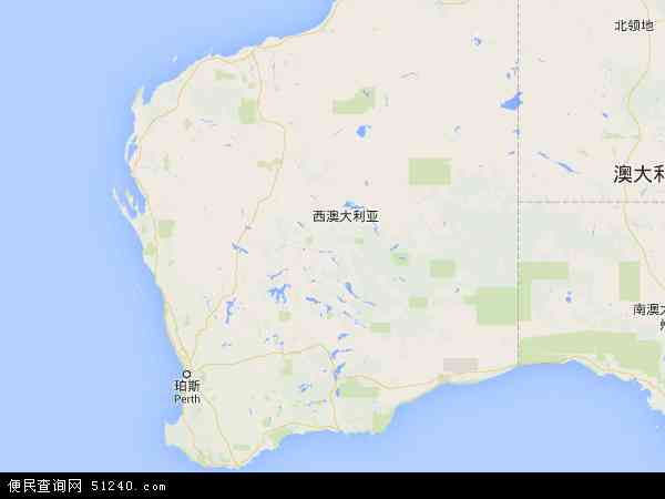 西澳大利亚地图 - 西澳大利亚电子地图 - 西澳大利亚高清地图 - 2024年西澳大利亚地图