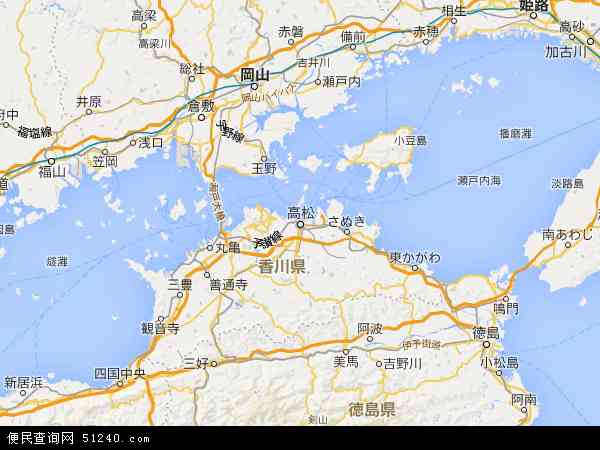 香川地图 - 香川电子地图 - 香川高清地图 - 2024年香川地图
