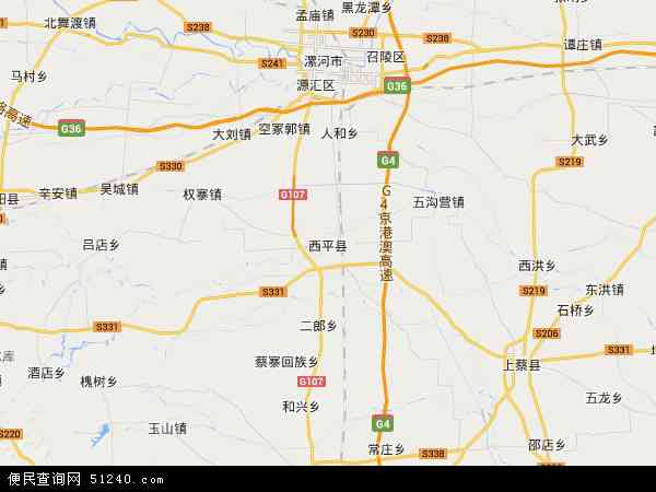 西平县出山镇地图图片