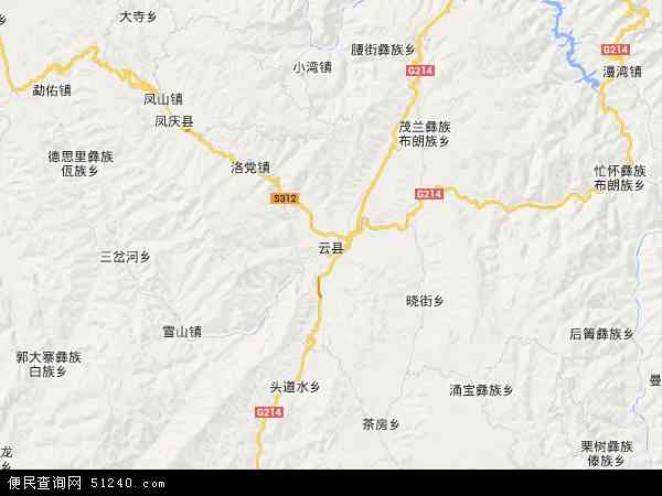 云县地图 - 云县电子地图 - 云县高清地图 - 2024年云县地图