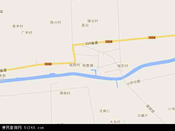 杨集镇地图 - 杨集镇电子地图 - 杨集镇高清地图 - 2024年杨集镇地图
