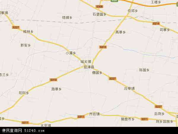 延津县城地图图片