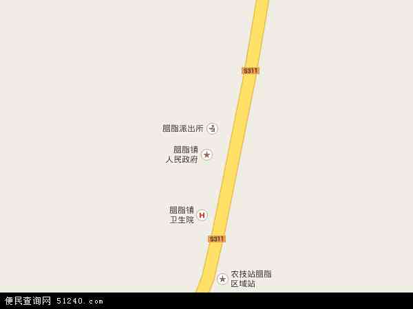 中国甘肃省临夏回族自治州康乐县胭脂镇地图(卫星地图)
