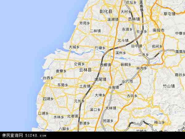 云林县地图 - 云林县电子地图 - 云林县高清地图 - 2024年云林县地图