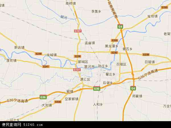 漯河市郾城区乡镇地图图片