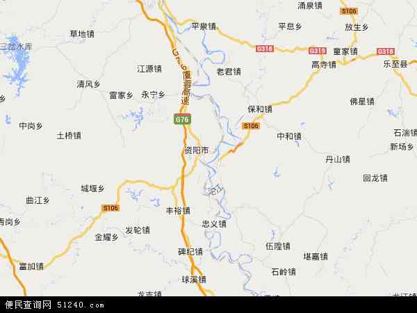 雁江区地图 - 雁江区电子地图 - 雁江区高清地图 - 2024年雁江区地图