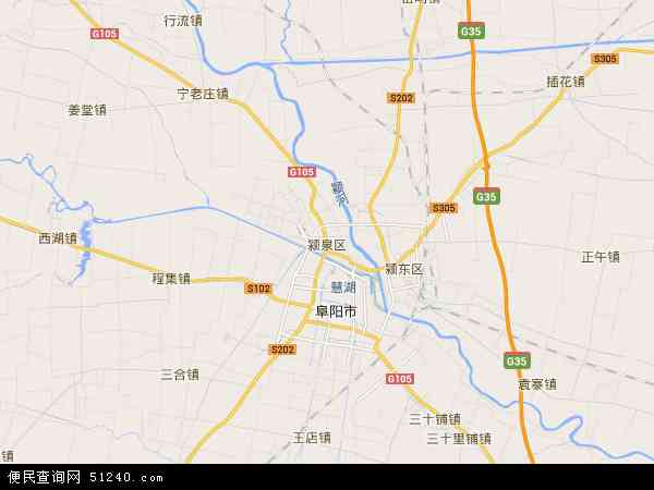 中国 安徽省 阜阳市 颍泉区颍泉区卫星地图 本站收录有:2021颍泉区