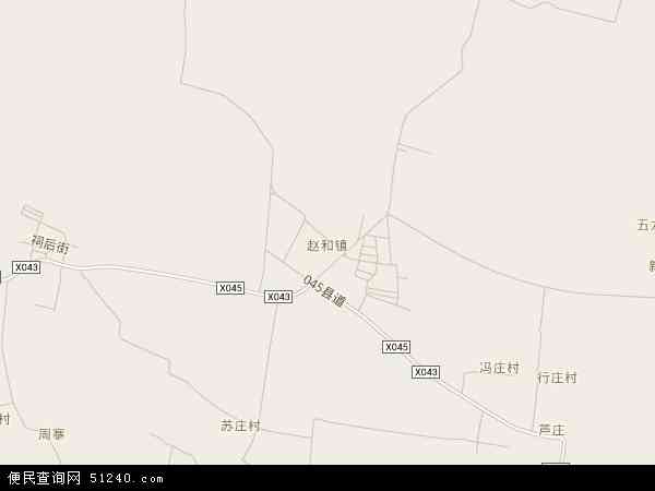 赵和镇地图 - 赵和镇电子地图 - 赵和镇高清地图 - 2024年赵和镇地图