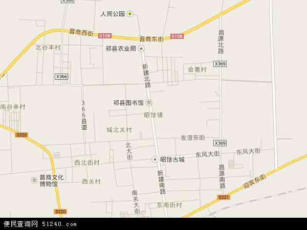 祁县地图全景图片