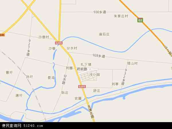 扎下镇地图图片