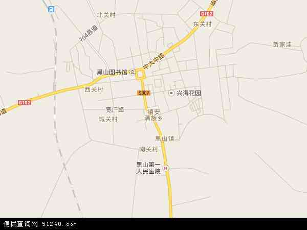 黑山县大虎山镇地图图片