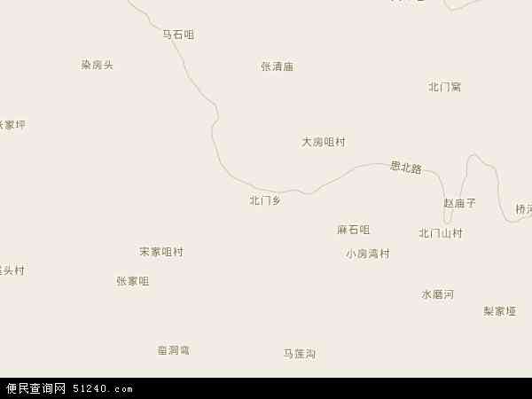 北门乡地图 - 北门乡电子地图 - 北门乡高清地图 - 2024年北门乡地图