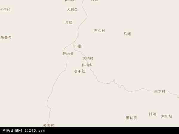 补抽乡地图 - 补抽乡电子地图 - 补抽乡高清地图 - 2024年补抽乡地图