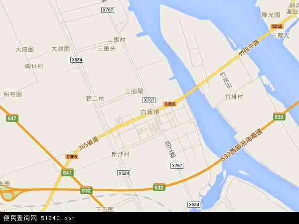 中国 广东省 珠海市 斗门区 白蕉镇白蕉镇卫星地图 本站收录有:2021