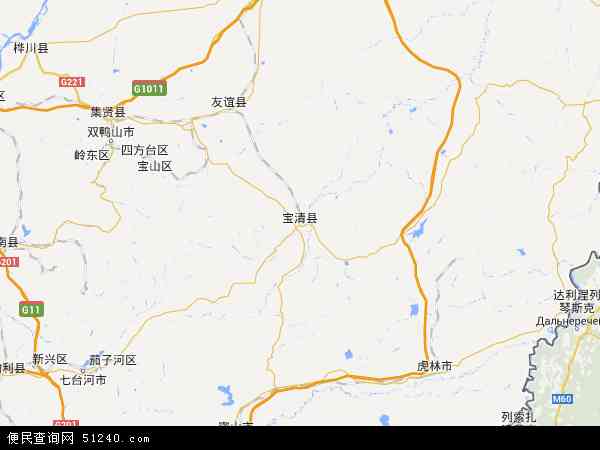 宝清县地图 - 宝清县电子地图 - 宝清县高清地图 - 2024年宝清县地图