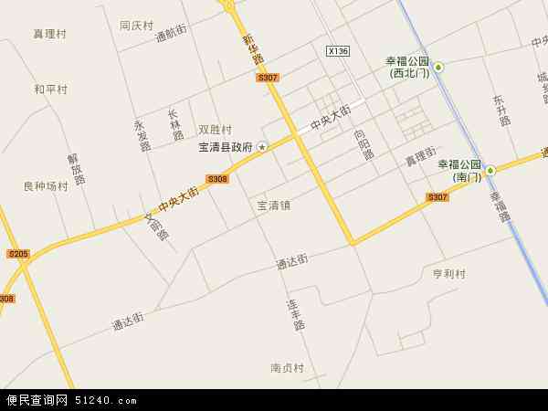 宝清县小区地图图片
