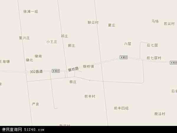 蔡桥镇地图 - 蔡桥镇电子地图 - 蔡桥镇高清地图 - 2024年蔡桥镇地图
