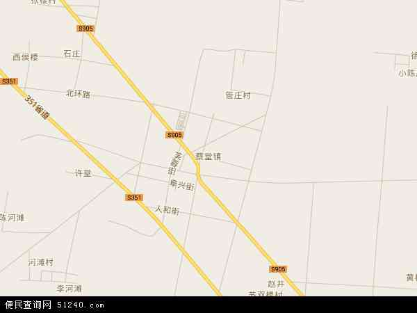蔡堂镇地图 - 蔡堂镇电子地图 - 蔡堂镇高清地图 - 2024年蔡堂镇地图