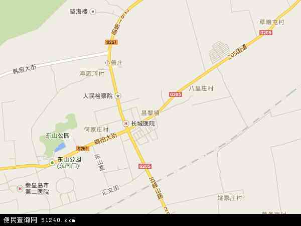 昌黎镇地图 - 昌黎镇电子地图 - 昌黎镇高清地图 - 2024年昌黎镇地图