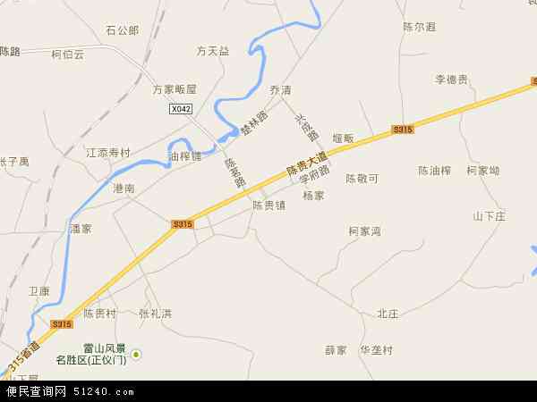 陈贵镇地图 - 陈贵镇电子地图 - 陈贵镇高清地图 - 2024年陈贵镇地图