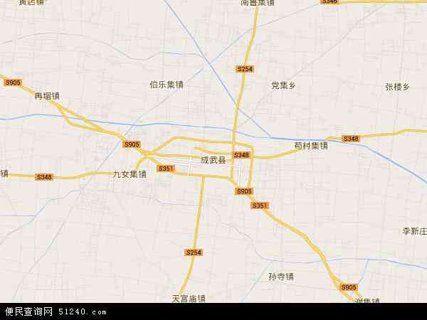 成武县县城地图全图图片