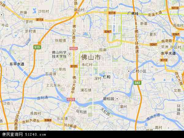 禅城区地图 - 禅城区电子地图 - 禅城区高清地图 - 2024年禅城区地图