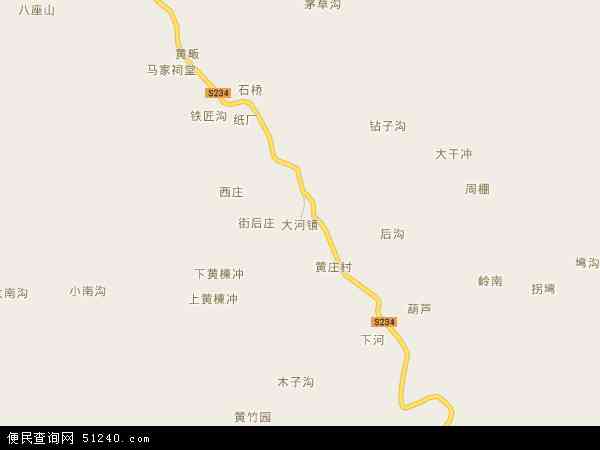大河镇地图 
