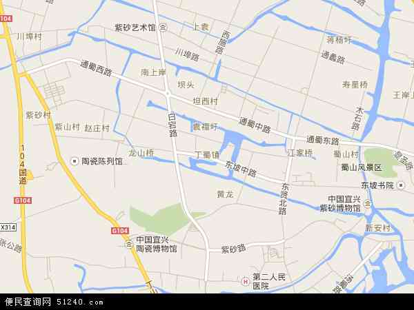 丁蜀镇地图 - 丁蜀镇电子地图 - 丁蜀镇高清地图 - 2024年丁蜀镇地图