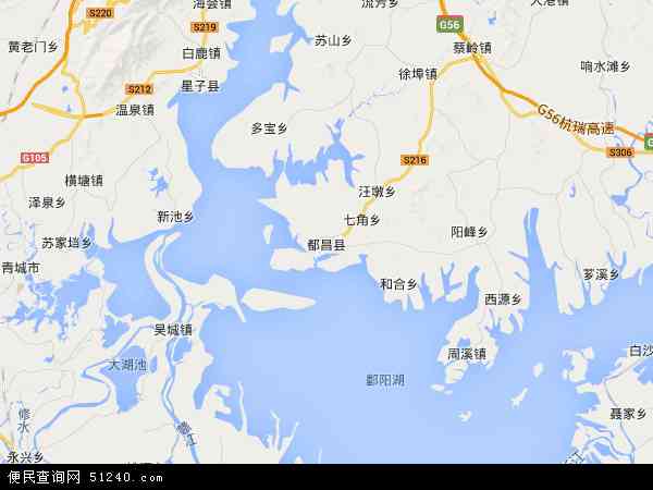 都昌县地图 - 都昌县电子地图 - 都昌县高清地图 - 2024年都昌县地图