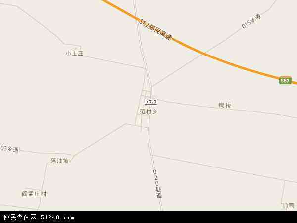 范村乡地图 